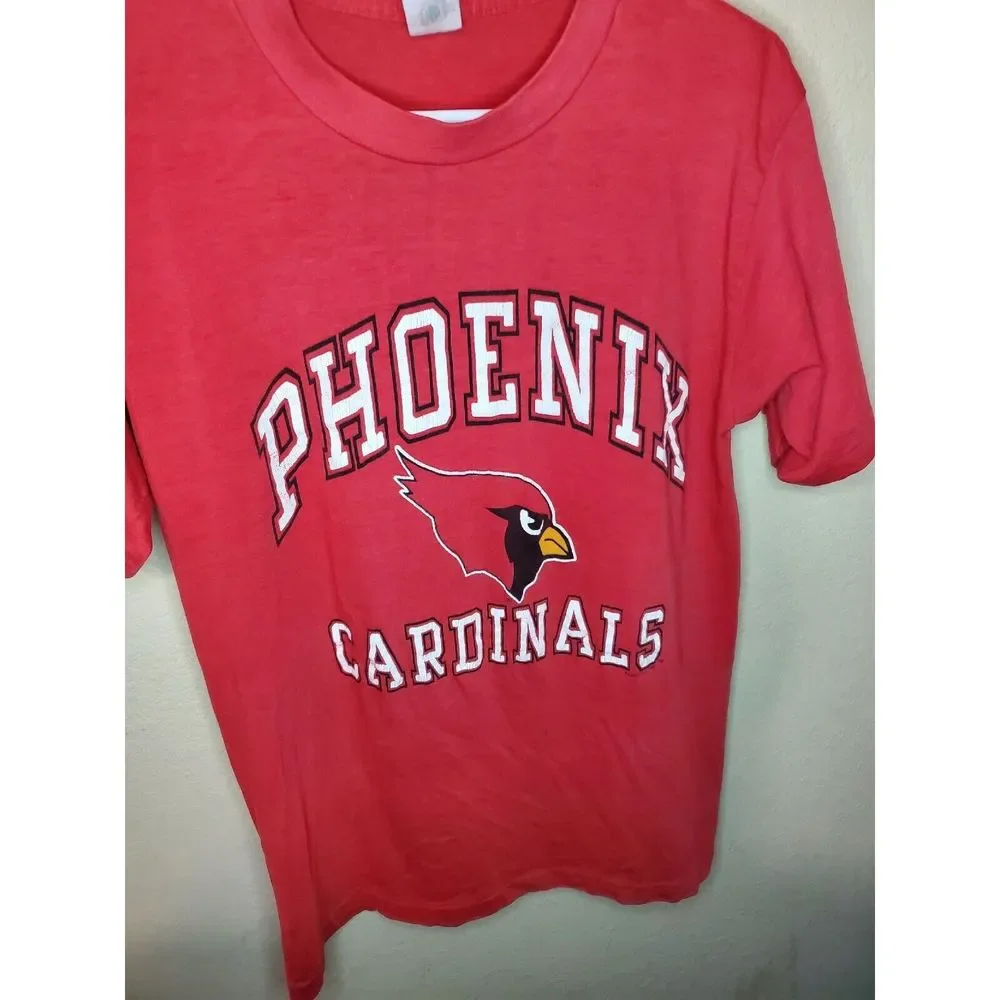Vintage LOGO7 Phoenix Cardinals T Shirt Adult Medium NFL Arizona - Picture 2 of 3